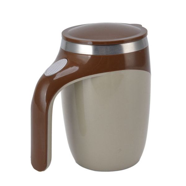 380 ml självomrörande kaffemugg automatisk magnetisk blandning rostfritt stål mugg multifunktionell för te varm choklad mjölk