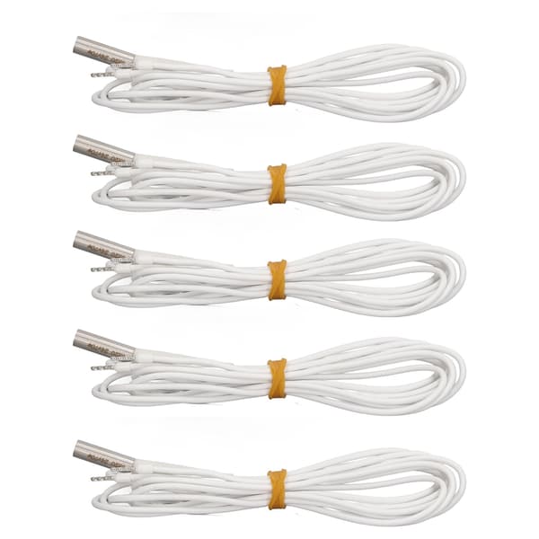 5 STK Varmepatron Rustfrit Stål Nikkel Krom Tråd 70W 3D Printer Varmerør til Ender 3 24V 1M