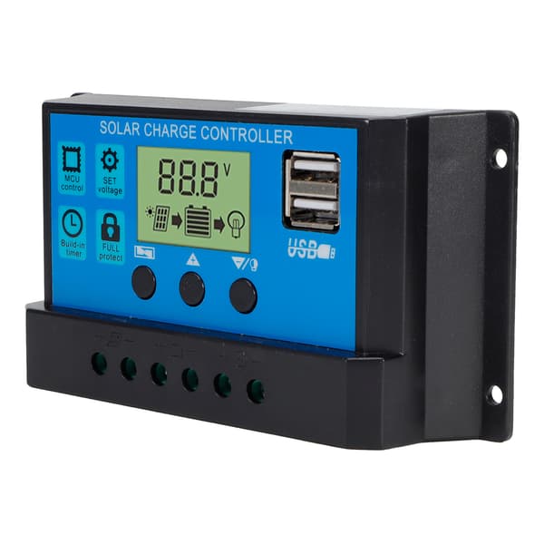 PWM Solcellssystem OffGrid Solladdningsregulator Självanpassande Laddningsregulator 12V/24V (30A)