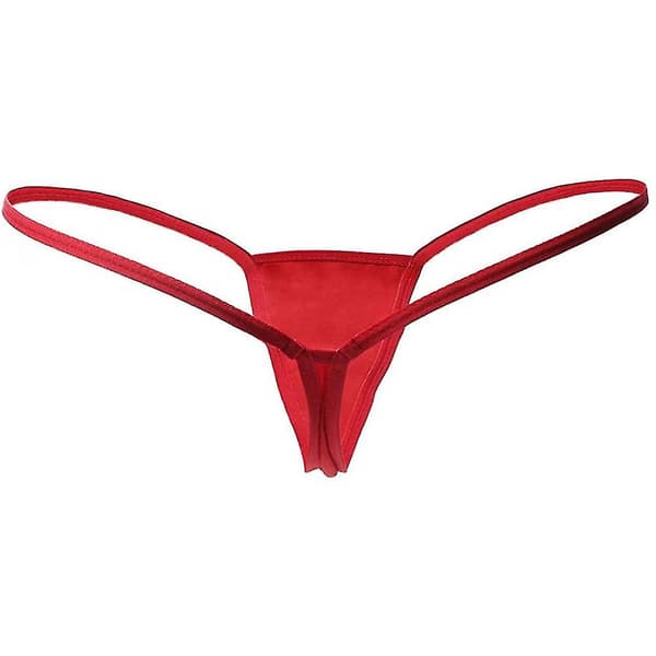 Sexy Mini Stringtruser Micro G-streng Dameundertøy Truser Undertøy Knickers Rød Red S
