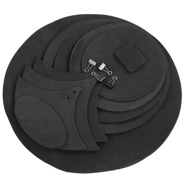 14 st Drum Practice Pad EBR Material Drum Mute Practicing Pad för spelare