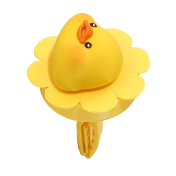 Bil Luftutlopp Vent Luftfräschare Söt Liten Blomma Rotation Fläkt Bil Vent Clip Doft Diffusor för Bil Interiör Dekoration Anka