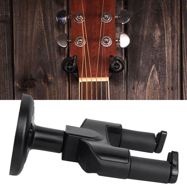 2 st. väggfästen i ABS-plast för gitarr, bas, mandolin, banjo, fiol