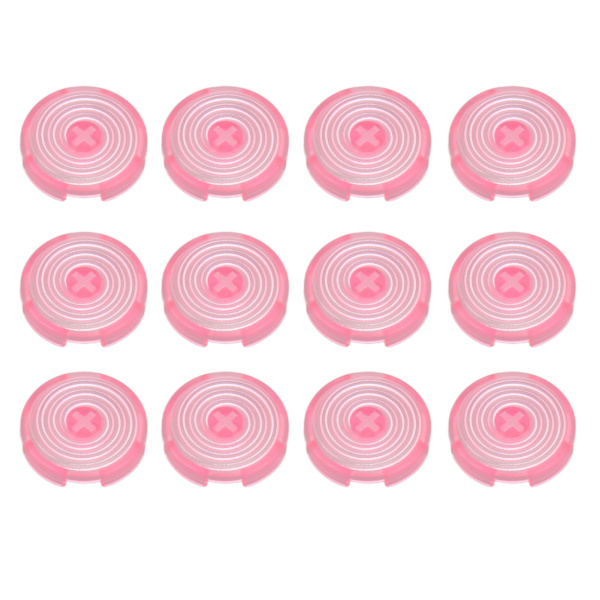 12 stk arkadeknappdeksel Bytt ut mekanisk trykknappdeksel for Kailh for Cherry for TTC for Akko for Glorious Switches Rosa