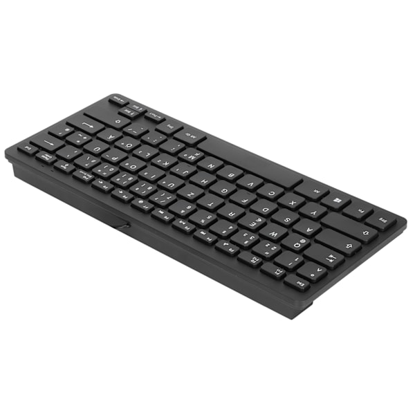 Ergonomisk Ultratynn Mini Tastatur for Datamaskiner, Slitesterk Ledningsbasert 78-Tasters Mekanisk Tastatur for PC-Bærbare (Tysk)
