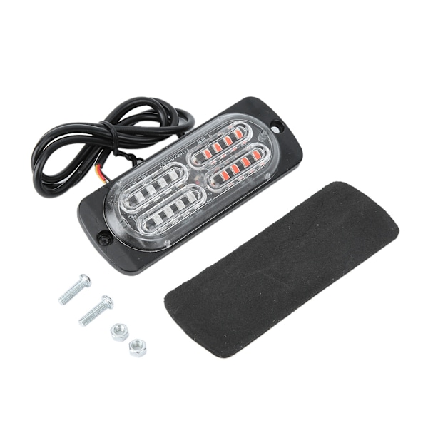 Ultratynn Strobelampe Universal Advarselslampe 9~30V Varebil Bil IP66 Blinkende Nødlys (Tilfeldig)