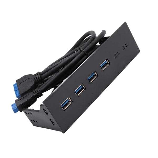 USB 3.0 etupaneelin keskitin 5,25 tuumaa 4 porttia 5 Gbps vakaa Plug and Play optisen aseman etupaneeli pöytäkoneen emolevylle