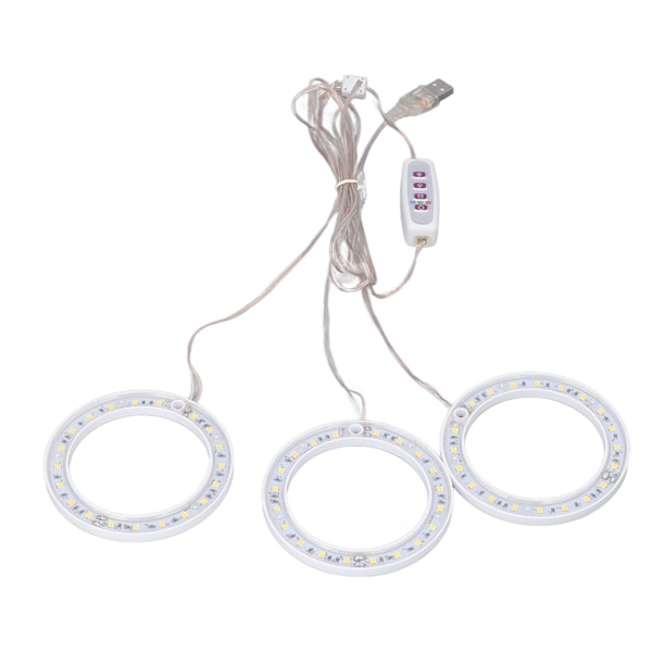 LED växtväxtlampor Full Spectrum USB Växande Ljus Timing 5 Nivåer Dimning för inomhusväxtväxt Rosa Lila Ljus