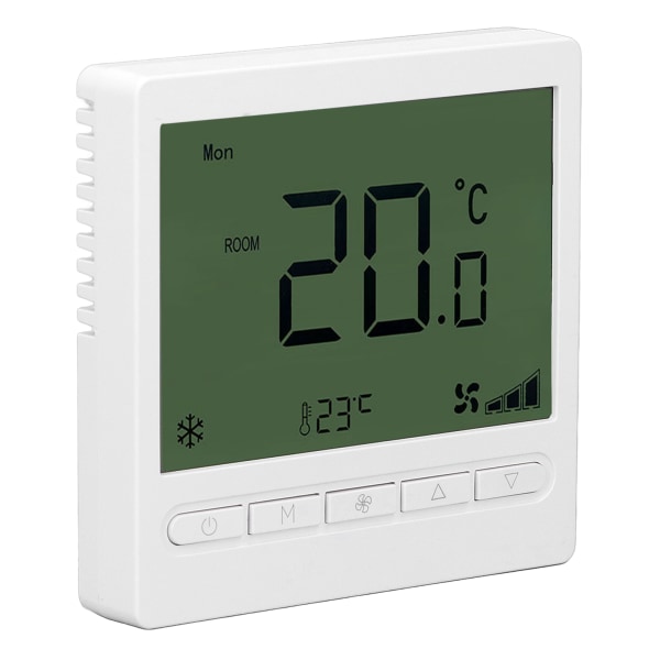 Smart fläktkonvektor termostat ABS LCD-skärm anti-interferens intelligent termostat för hem 220V
