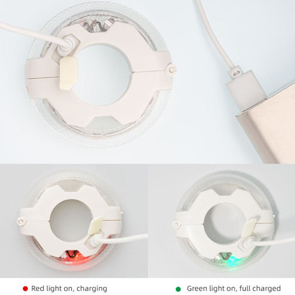 Barnskoter LED-ljus USB Uppladdningsbart 12 färger 37 ljuslägen Vattentät Smart Sensor Hub Light