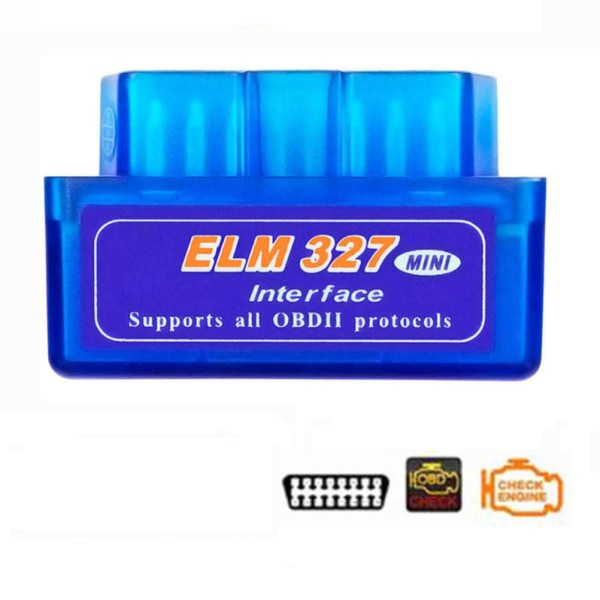 OBD2 V1.5 Bluetooth 5.1 Scanner for ELM327 Automotive Diagnostic Scan Tool Yhteensopiva IOS:lle Android Car Detector Blue