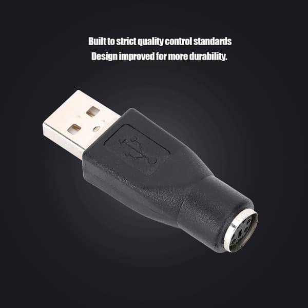 5 STK USB Han til for PS/2 Hun Adapter Konverter til Tastatur Mus med for PS/2 Interface