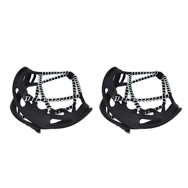 2 stk. Walk Traction Cleats forhindrer glidning Høy spenning Fjær Stegjern for Fotturer Jogging Jakt
