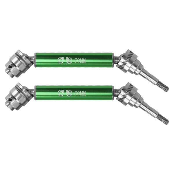 1 par RC frontdrivaksel stål aluminiumslegering rustsikker 1/10 fronttransmissionsaksel til TRAXXAS grøn