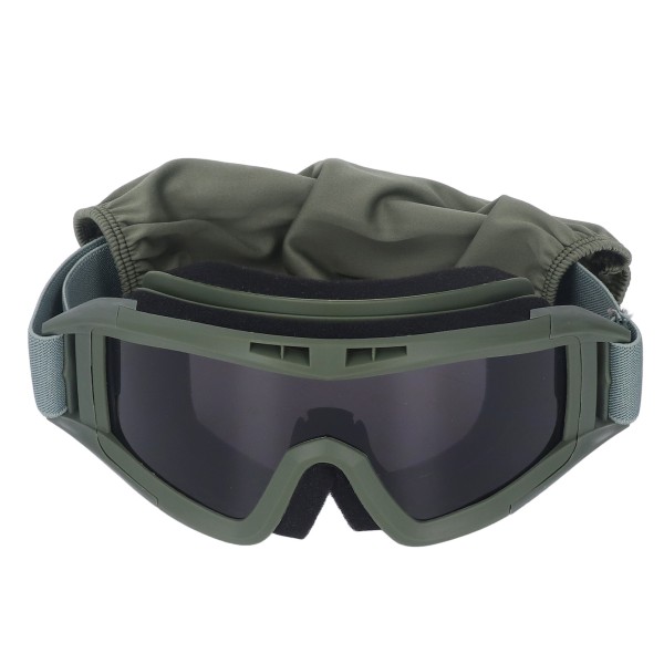 Vindtætte beskyttelsesbriller Eksplosionssikre og slagfaste sikkerhedsbriller med HD-objektiv til motorcykelski Oliven