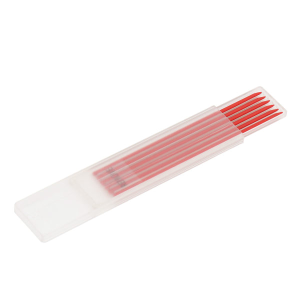 6 st Carpenter Pencil Refill 2,8 mm HB Marking Scribing Tool Set Kit for Woodworking Red Wax