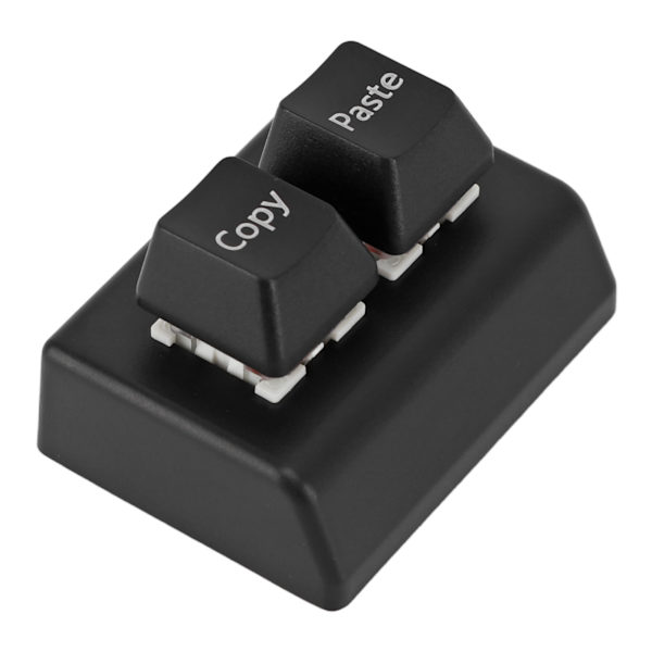 Programmerbar knappsats 2 nycklar Kopiera klistra Röd Switch USB C-anslutning Mini mekanisk knappsats för Gaming Office Media