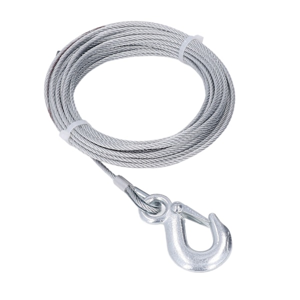 Vinsch Wire Rope 4mmx12m Kabel 2000LBS Styrka Rostfritt Stål Galvaniserad Ersättning