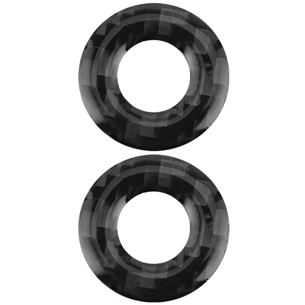 2 stk. Carbon Fiber Dørlåsbolte Trim Indvendig Dekoration Passer til Dodge Challenger 2008-2014