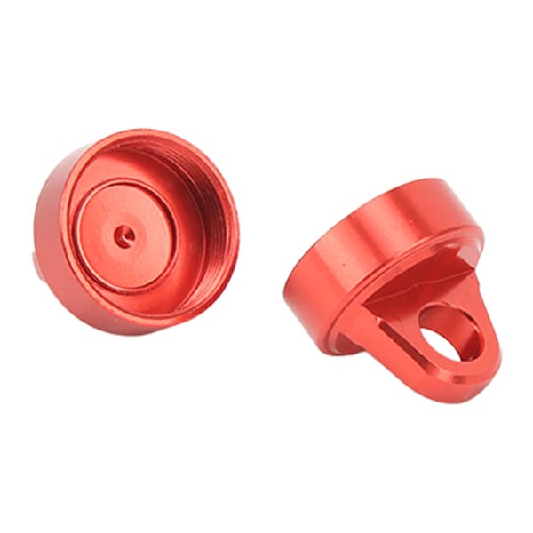 RC Støddæmper Top Cap Aluminiumlegering RC Dæmper Cap Beskytter til TENACITY Pro 1/10 2 stk Rød