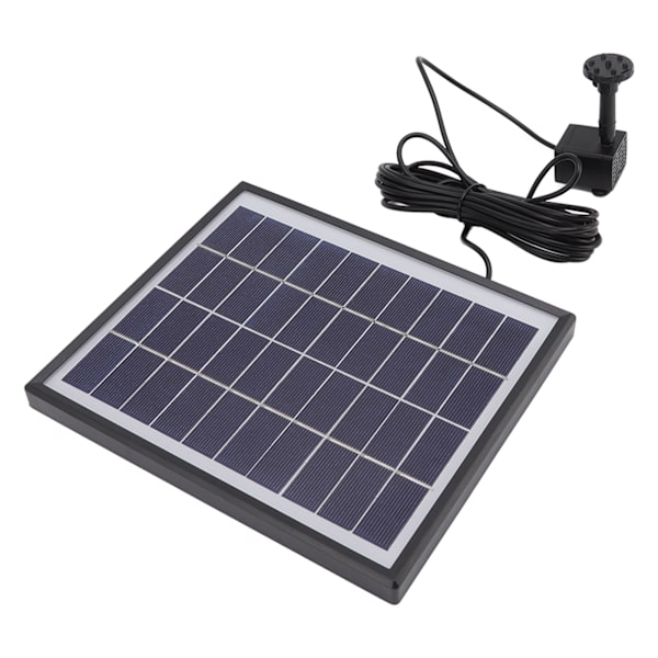 Aurinkolähdepumppu 5.0W Estä tukkeutuminen Kannettava Helppo puhdistaa Aurinkovesipumppu Kelluva suihkulähde Ulkokäyttöön 12V