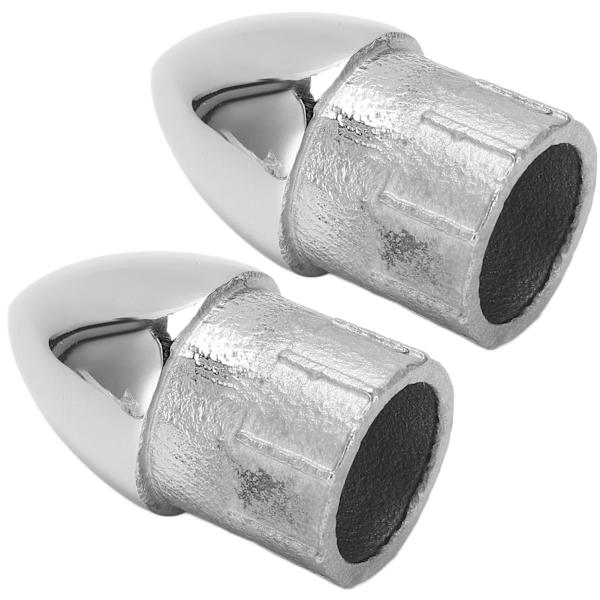 2 stk. Båd Rustfrit Stål Rørhovedprop Yacht Rør Rundhovedprop til 22 mm/0,87 tommer Rør
