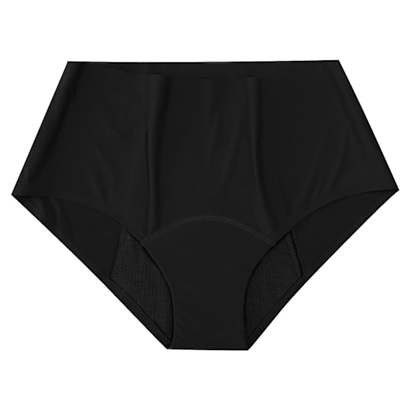 Hög midja badshorts för kvinnor - Höga ben badkläder för flickor XXL Svart