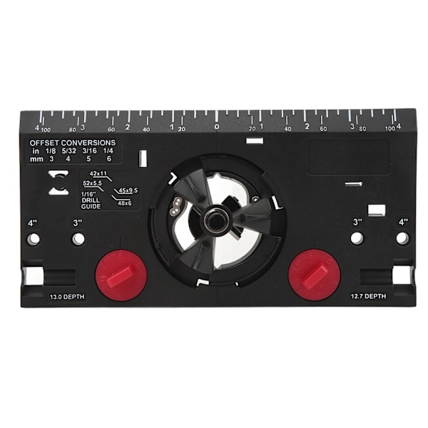 35mm hengselboring jig trebearbeiding hengsel hullboring guide locator med kutter og 1/16in bit svart
