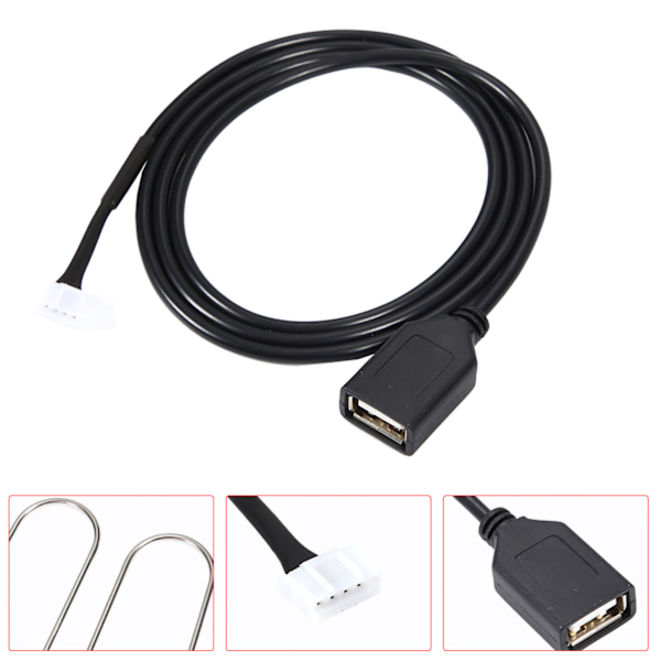 Bilradio Interface USB Adapter Kabel med Fjernelsesværktøjer til Peugeot 307 Citroen C2 C3