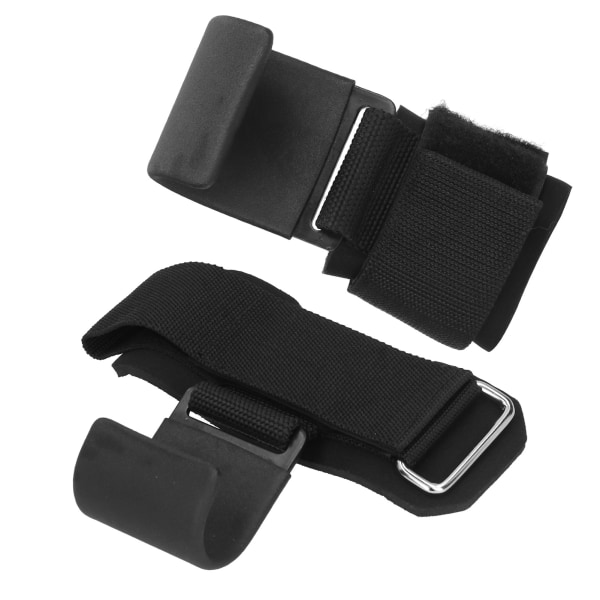2 stk Fitness Vægtløftekrog NonSlip PullUps Power Lifting Grips Håndledsstropper
