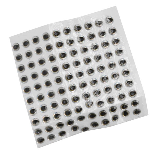 Fiske Lockbete Öga Epoxi Droppe Plast 3D Realistiska Fiskeögon för Tillverkning av Fiskebete 6mm