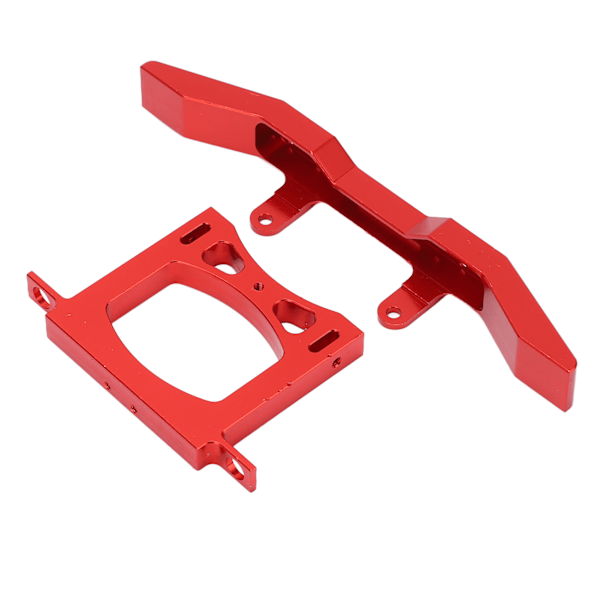 RC Metallipuskuri Etu Taka Auto Suojaussarja Alumiini WPL B14 B16 Q60 Q61 1/16 Kauko-ohjattava Auto Punainen