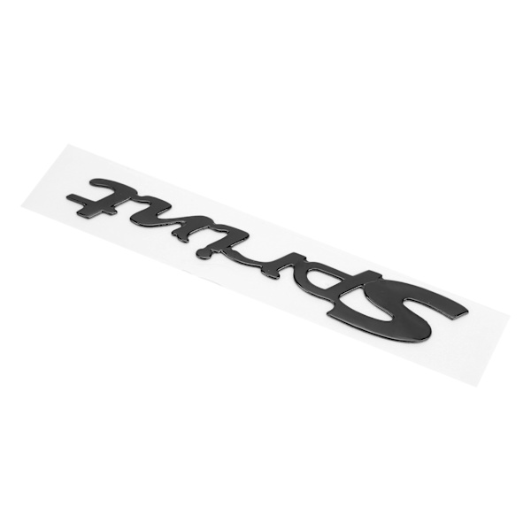 Bildekalemblem 3-dimensionell Sidoskärm Bakre Bagage Mjuk Plast Modifiering Universal Svart
