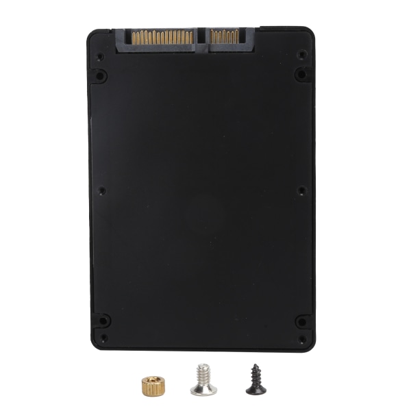 MSATA til SATA3.0 adapterboks 2,5 tommer SSD Solid State Drive 7 mm datamaskintilbehør Deler Svart