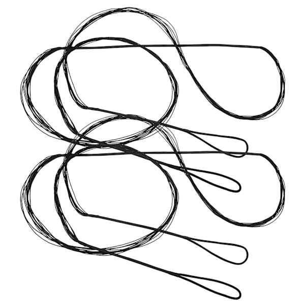 2 stk Bueskydning Bowstring Recurve Bue String 12 tråde 145cm/57.1in 117cm/46.1in Erstatning