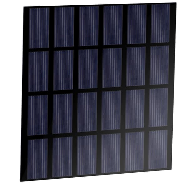 1.5W 6V Mini Polysilicon Solcellepanel PET Laminert Brett DIY Batterilader for Utendørs