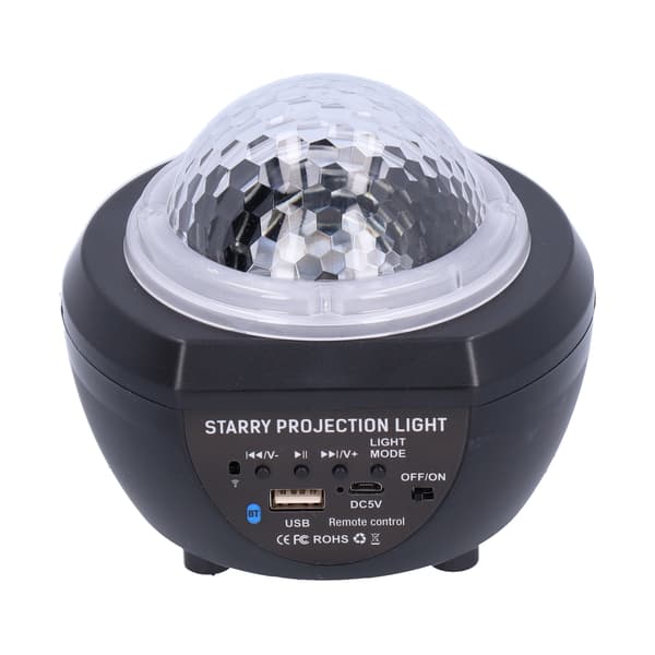 LED-stjerneprojektor multifunksjonell fjernkontroll Bluetooth musikkprojeksjonslampe for soverom