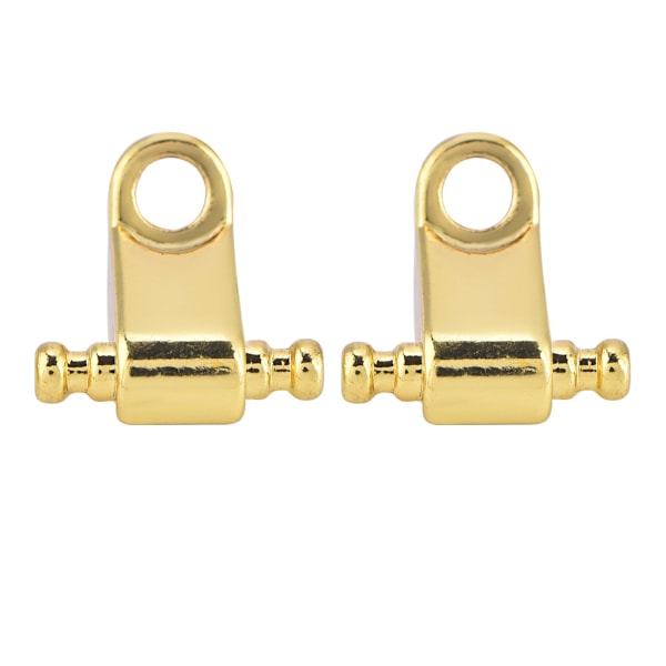 2PCS Roller String Tree Retainer med skruvtillbehör för elgitarrbas (guld)