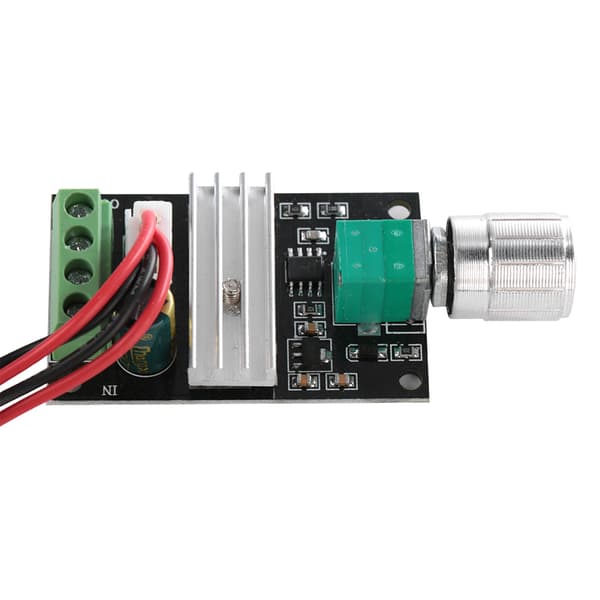 PWM DC Motorhastighetskontroller - 1 stk (6-28V, 3A, med bryterfunksjon)