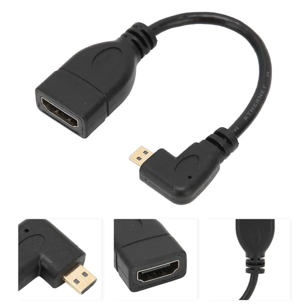 HDMI til HDMI Albue Adapter Kabel til HDTV