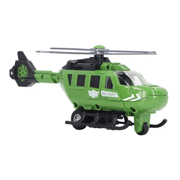 Gjutna helikoptermodell Simulerade gjutna legering tröghetsplan Flygplansmodell Leksak för barn Pojkar Flickor 8,9 tum