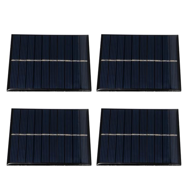 4 stk. Mini 0,8W 5V Solcellepanel Modulsystem for Hjemme DIY Prosjekter Leker Batterilading