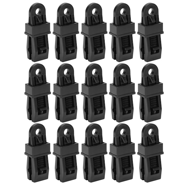 15st Utomhuscamping Vindtät tältklämma Bärbar campingkapell Markiser Clamp Nylon