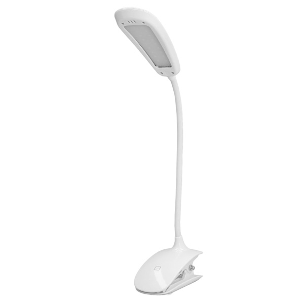 Klippljus USB Uppladdningsbar 3 Hastighets Touch Fällbar Flexibel Svanhals LED Klippbord Bordslampa Sovsal Läslampa