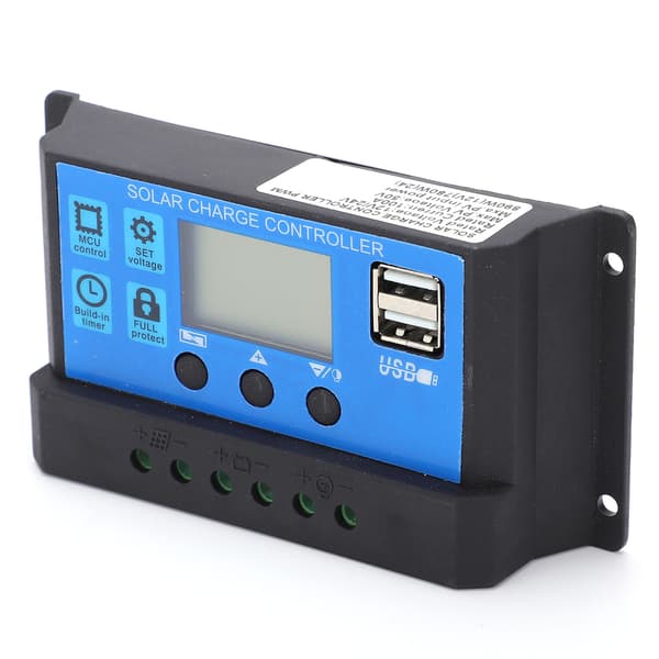 Auto Solar Charge Controller MPPT PMW Suuri Teho 5V 3A USB-Lähtö LCD HD-Näyttö