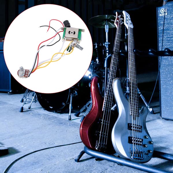 Gitarr Kablage Elektronik Kit 500K Potentiometer Musikinstrument Tillbehör