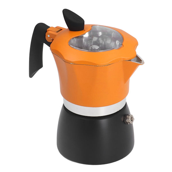 Kaffetillverkare 150ML Klassisk Italiensk Stil Dubbel Färg Aluminium Moka Spis Kaffetillverkare för Resor Hemmakontor