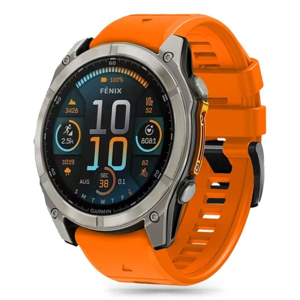 Tech-Protect Garmin Fenix 51 mm ranneke silikonilinja oranssi 70