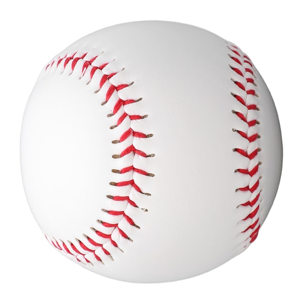 Standard 9 tommer håndlavede baseballs gummi indre blød baseball 7,2 cm softball træningsbold