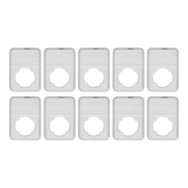 10 st mynthållare transparent design slitstark miljövänlig myntskyddsbox för myntsamling